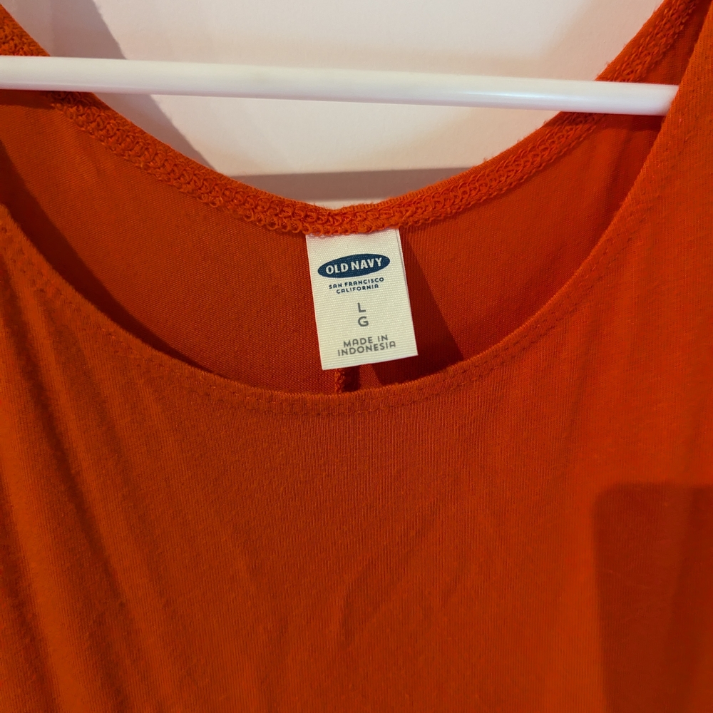Old Navy Orange Midi Dress - Picture 3 of 3